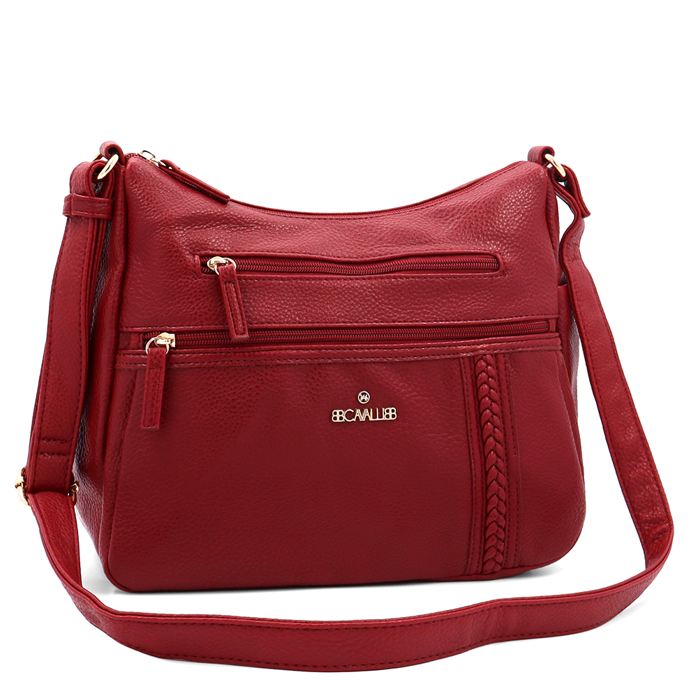 Női válltáska – piros