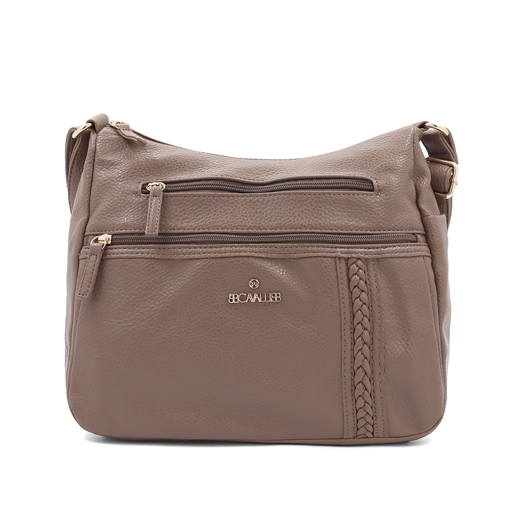 Női válltáska – világosbarna