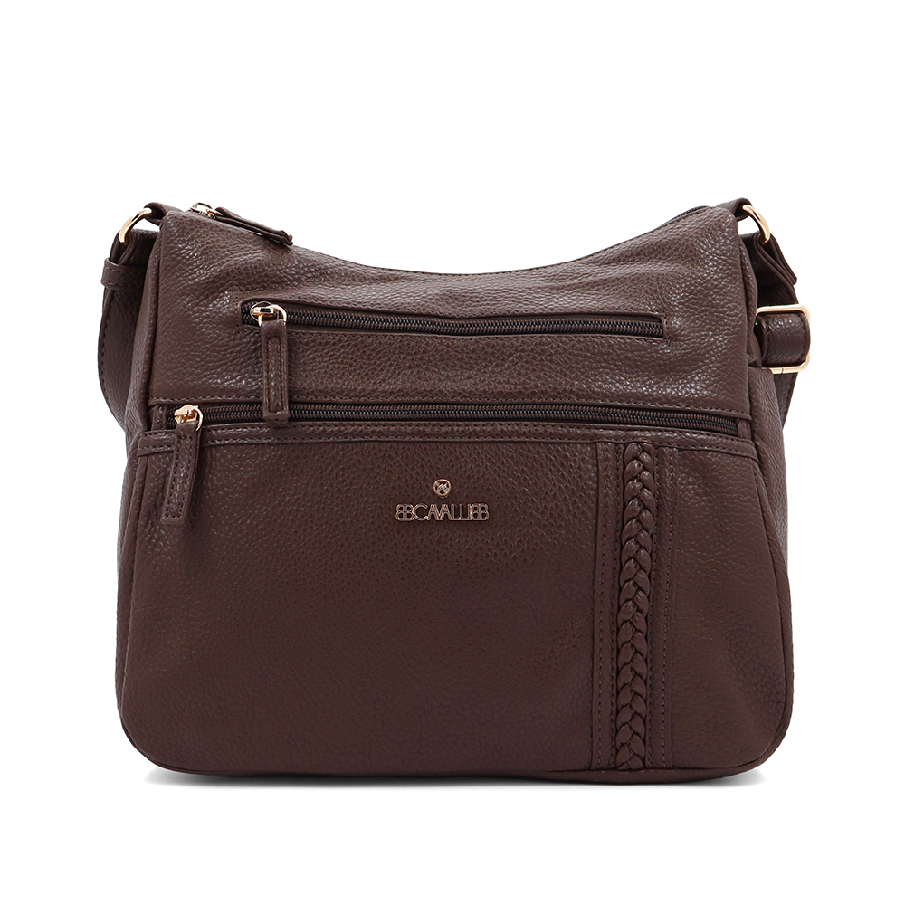 Női válltáska – sötétbarna