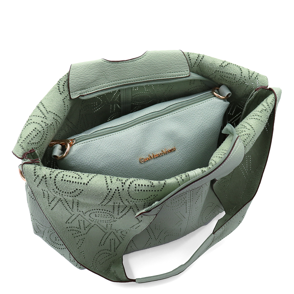 SZETT – Női táska típusú táska + válltáska – zöld