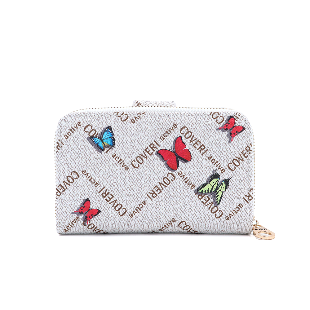 Női pénztárca mintás – bézs