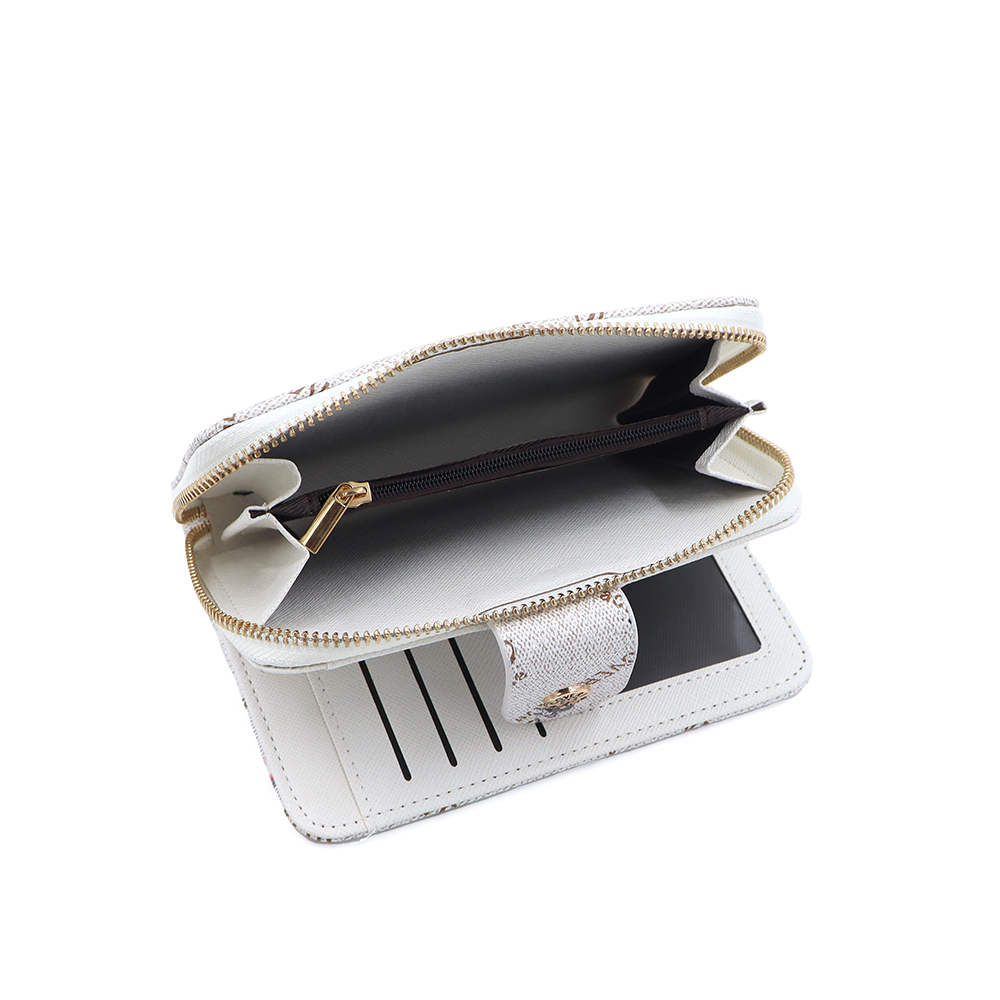 Női pénztárca mintás – bézs