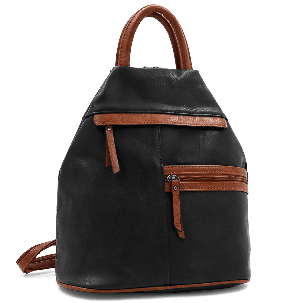 Női hátizsák titkos záródással Elina - fekete