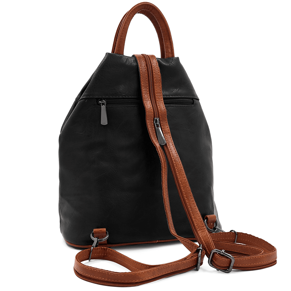 Női hátizsák titkos záródással Elina - fekete