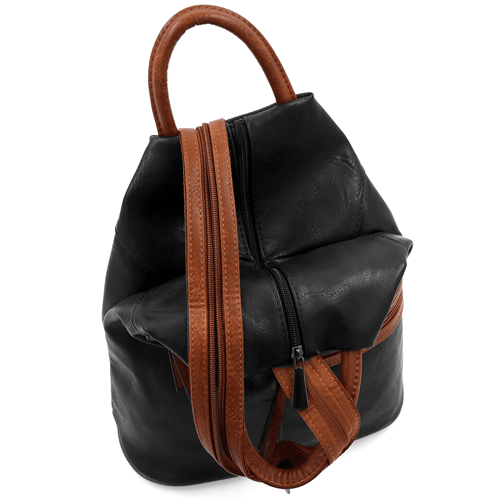 Női hátizsák titkos záródással Elina - fekete