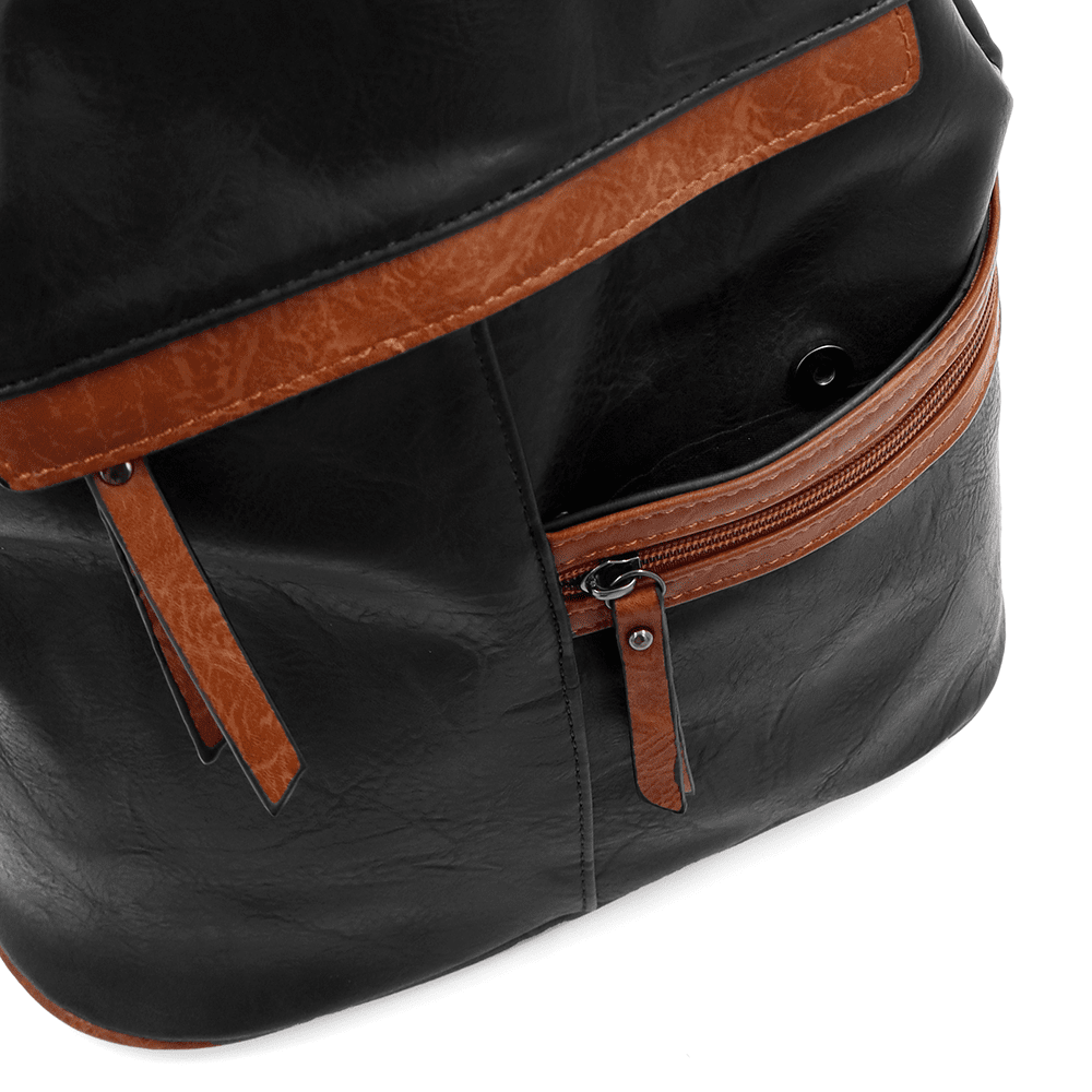 Női hátizsák titkos záródással Elina - fekete