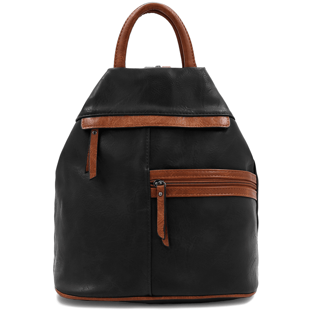 Női hátizsák titkos záródással Elina - fekete