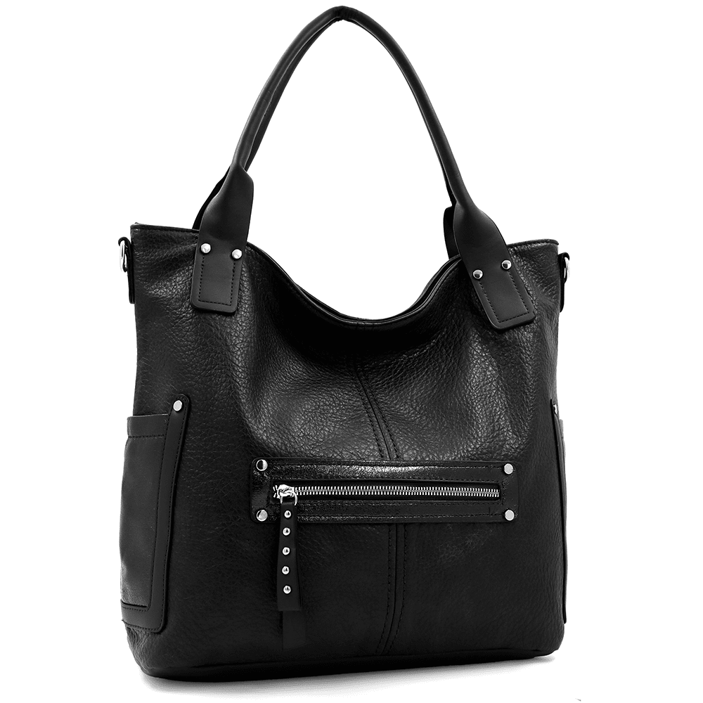 Nagy női táska Victoria típusú táska - fekete