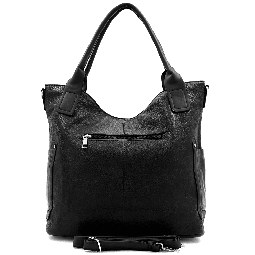 Nagy női táska Victoria típusú táska - fekete