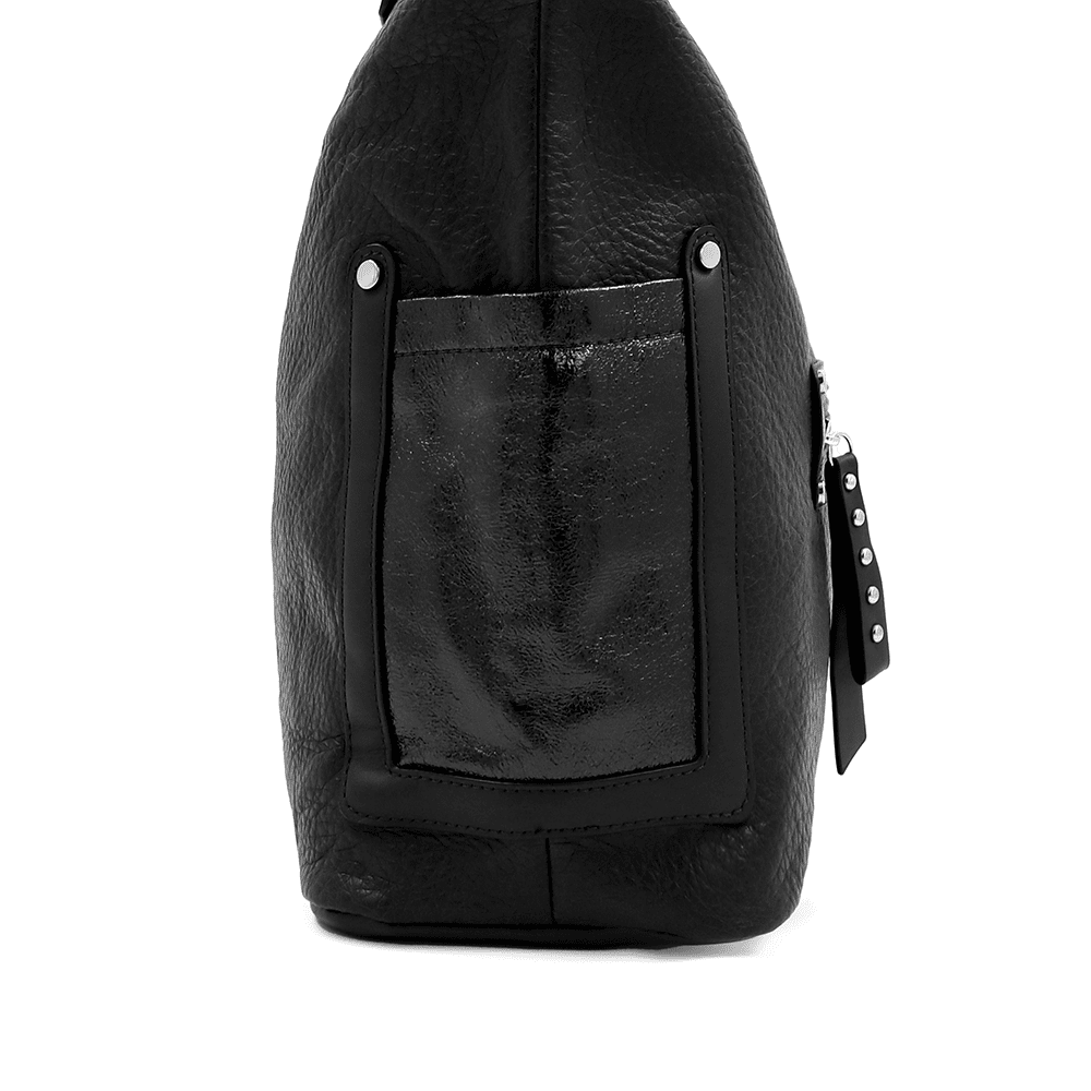 Nagy női táska Victoria típusú táska - fekete