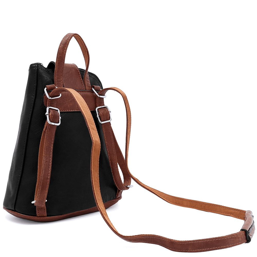 2 az 1-ben - Női hátizsák és táska Violeta - fekete