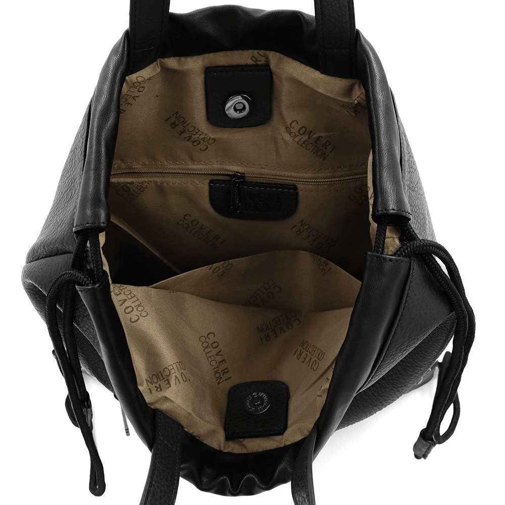 Ökológiai bőr táska - fekete