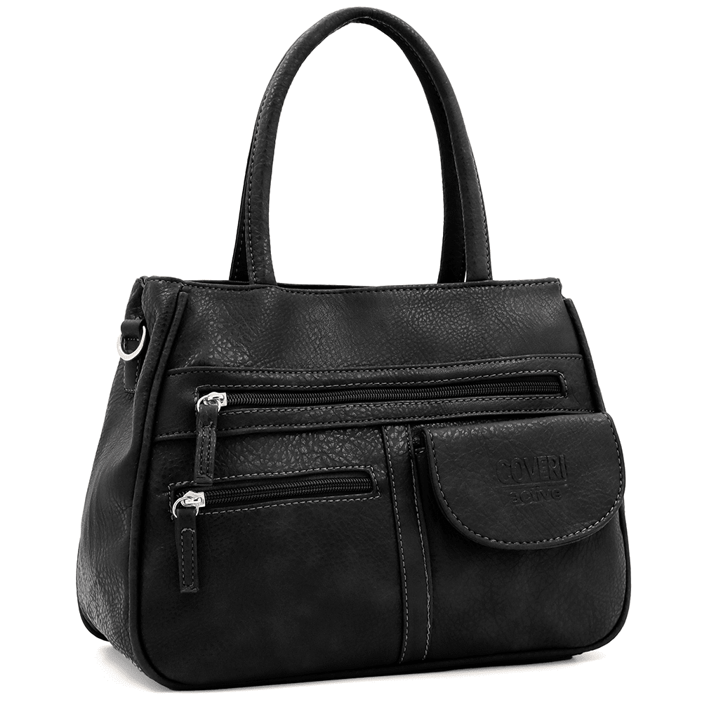 Női táska sok zsebbel Sonya - fekete