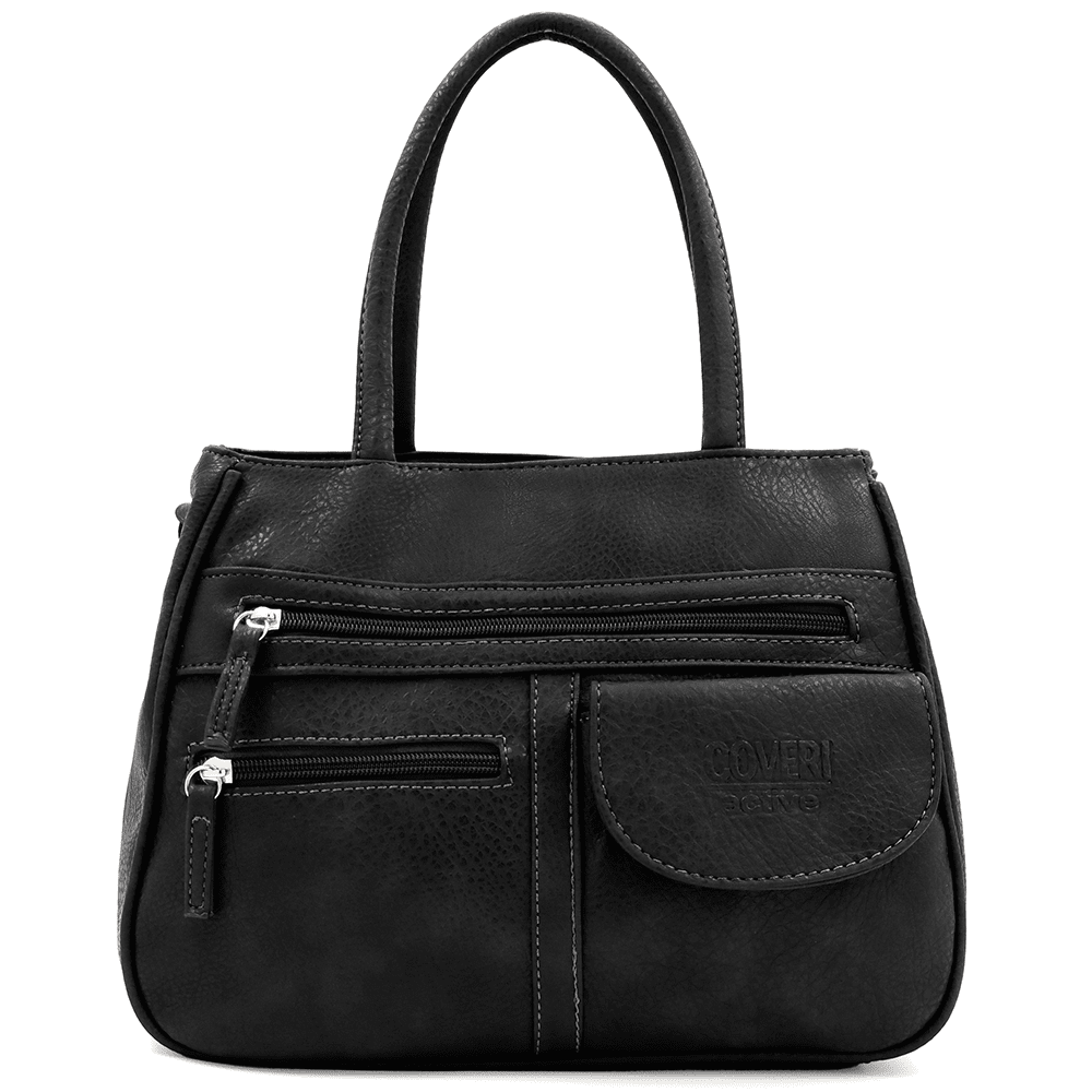 Női táska sok zsebbel Sonya - fekete