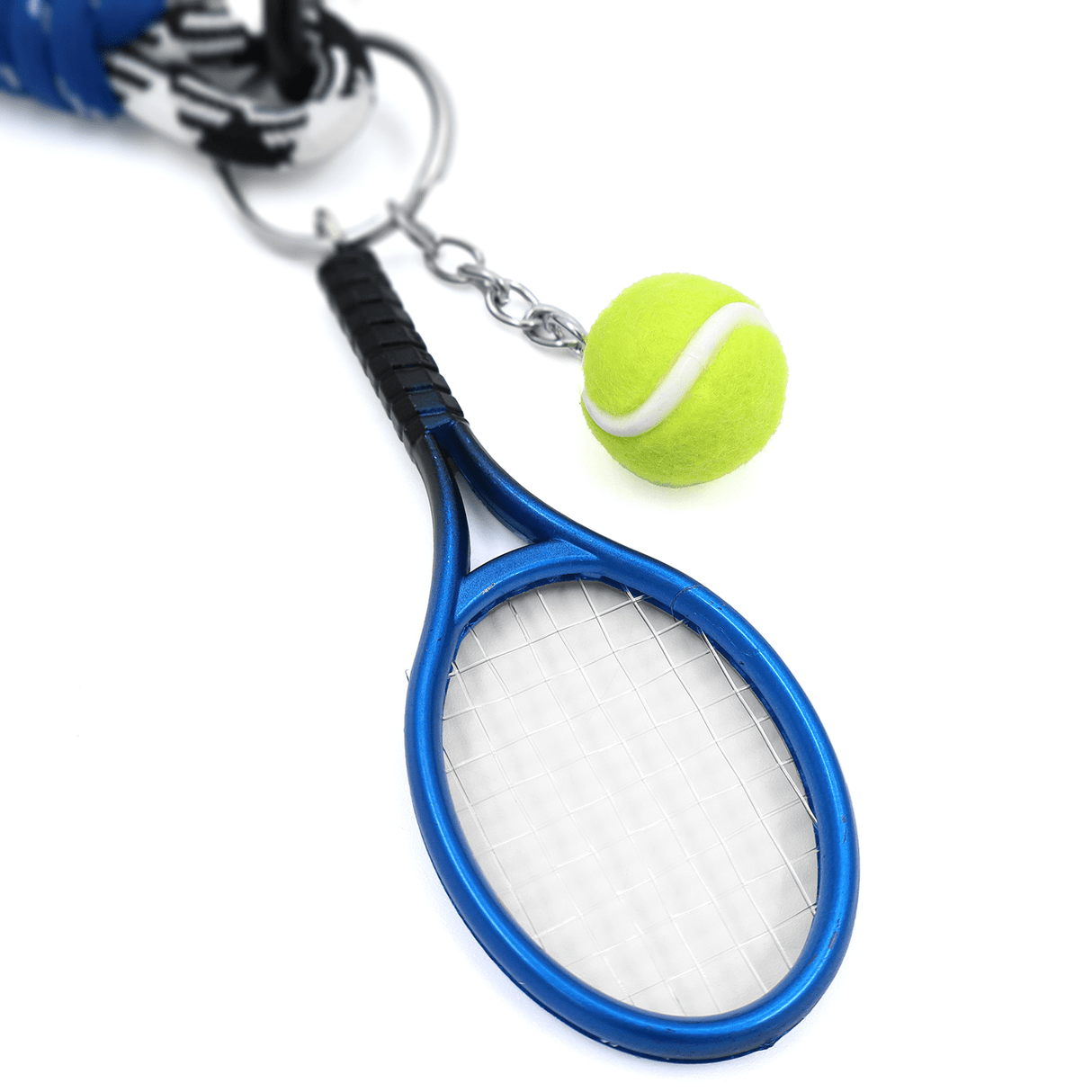 Kulcstartó teniszütő - kék