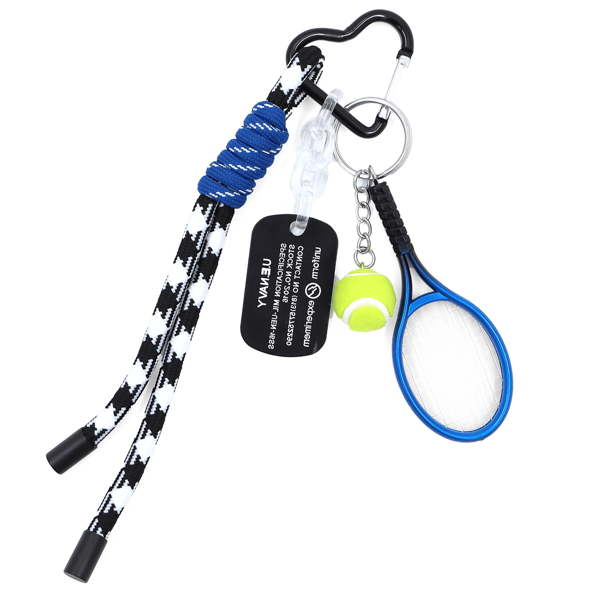 Kulcstartó teniszütő - kék