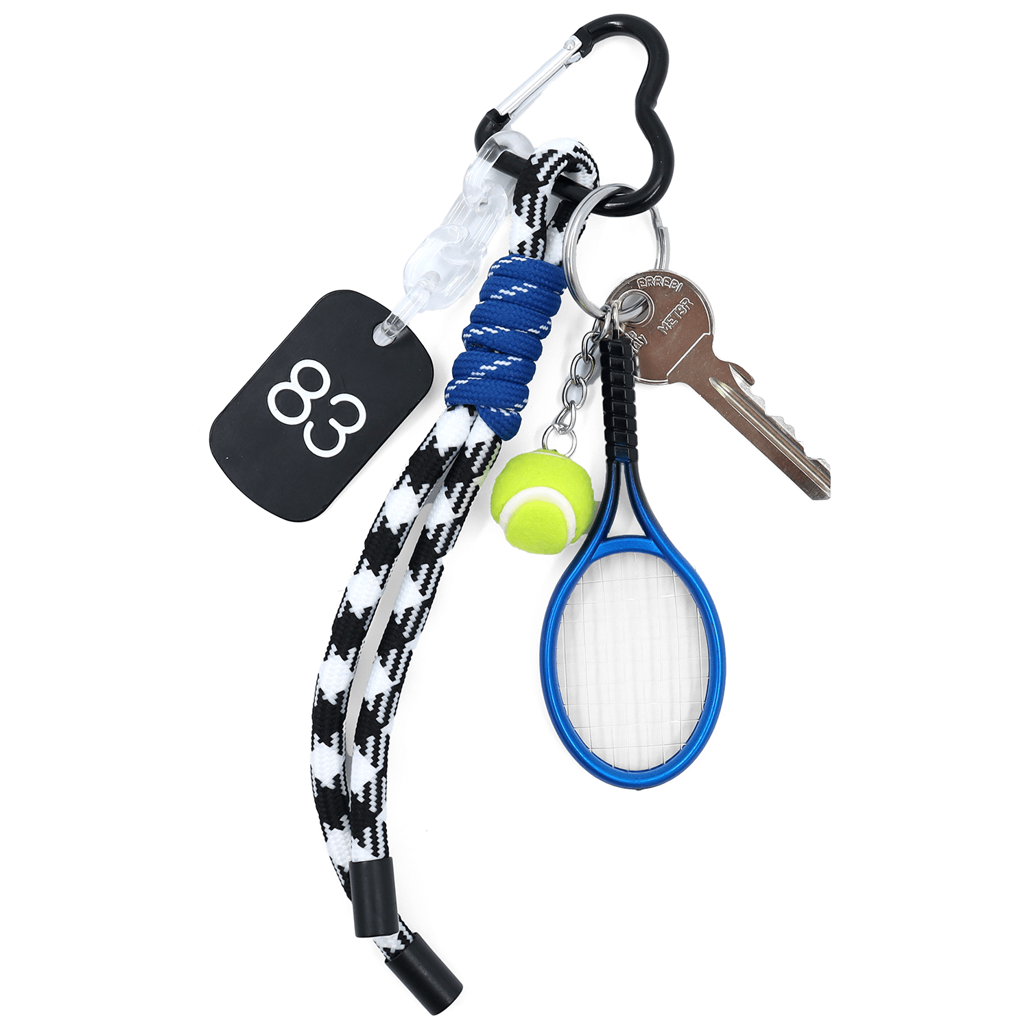Kulcstartó teniszütő - kék