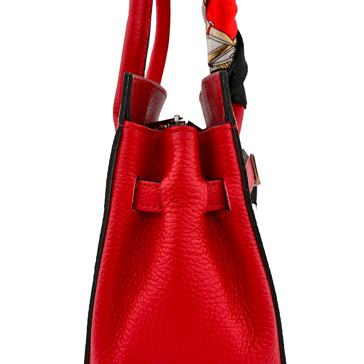 Luxus táska természetes bőrből - piros