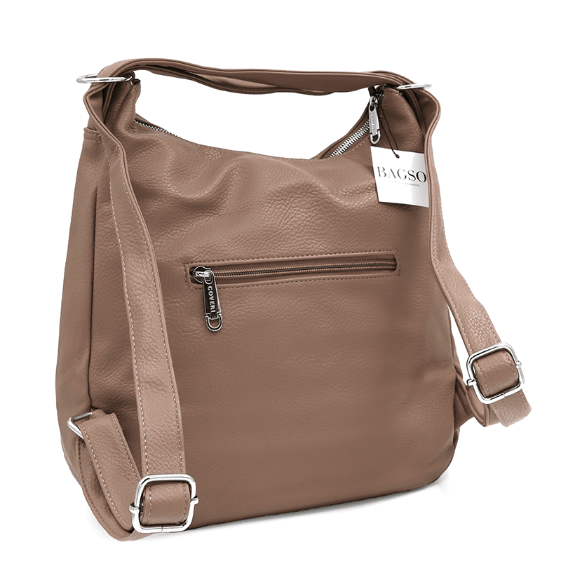 2 az 1-ben - Mina nagy táska és hátizsák - világosbarna