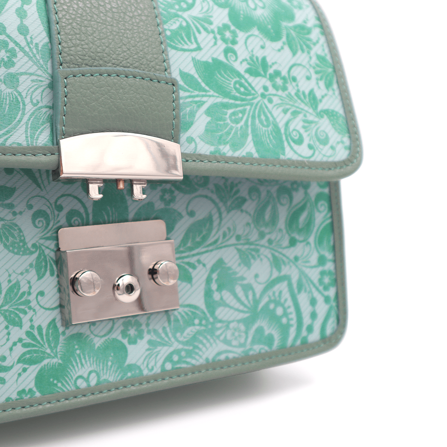 Természetes bőr táska 2féle fogantyúval Ardea - világos zöld