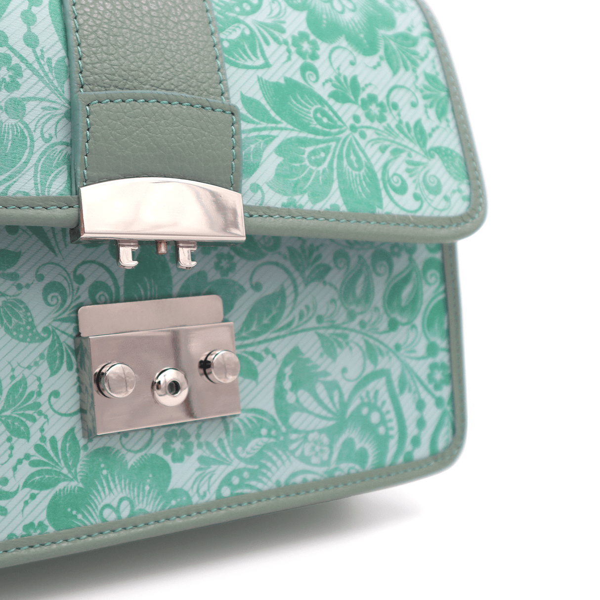 Természetes bőr táska 2féle fogantyúval Ardea - világos zöld