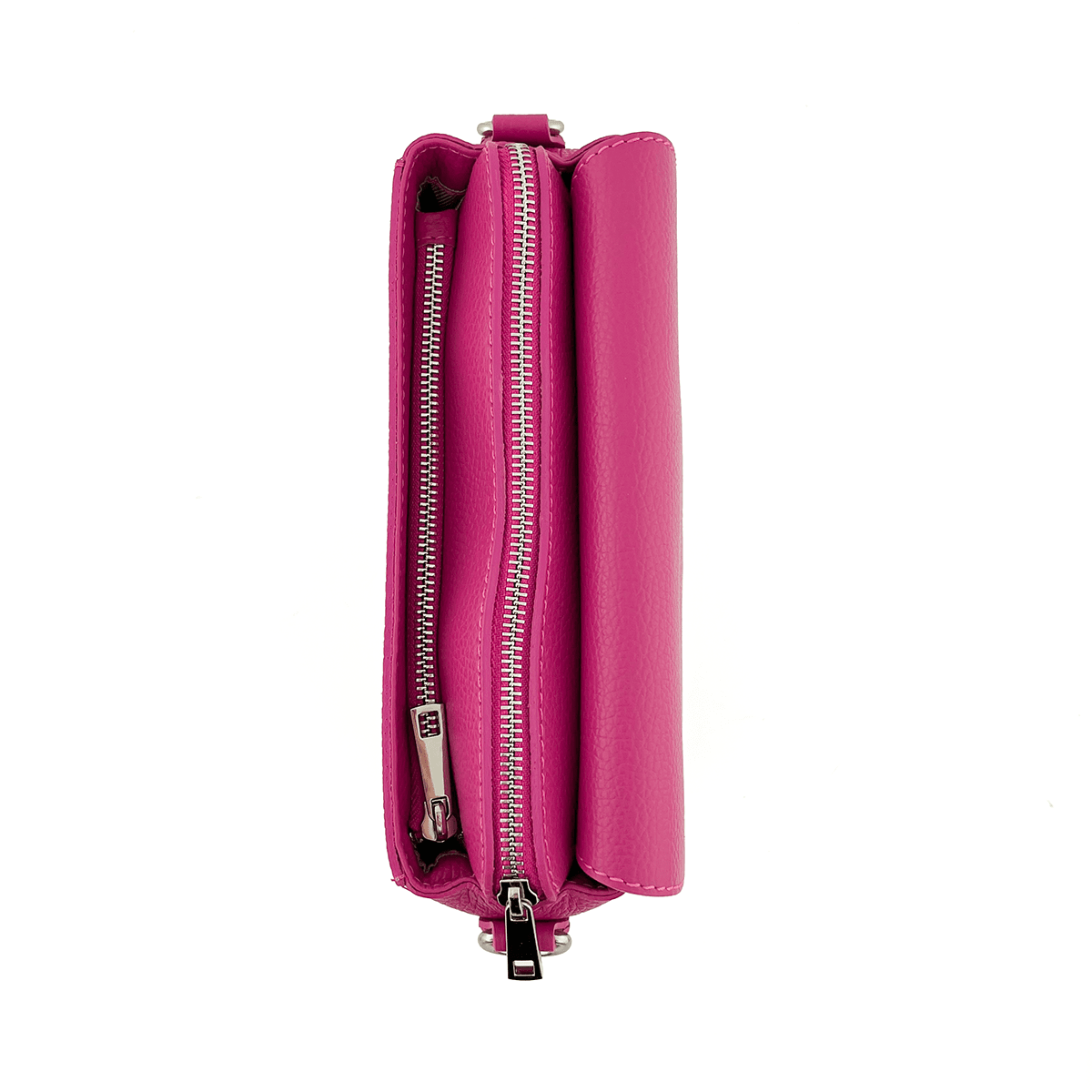Természetes bőr válltáska Milana - fukszia
