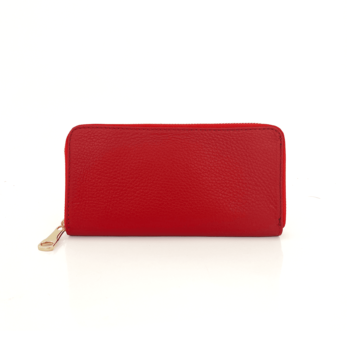 Női pénztárca természetes bőrből - piros