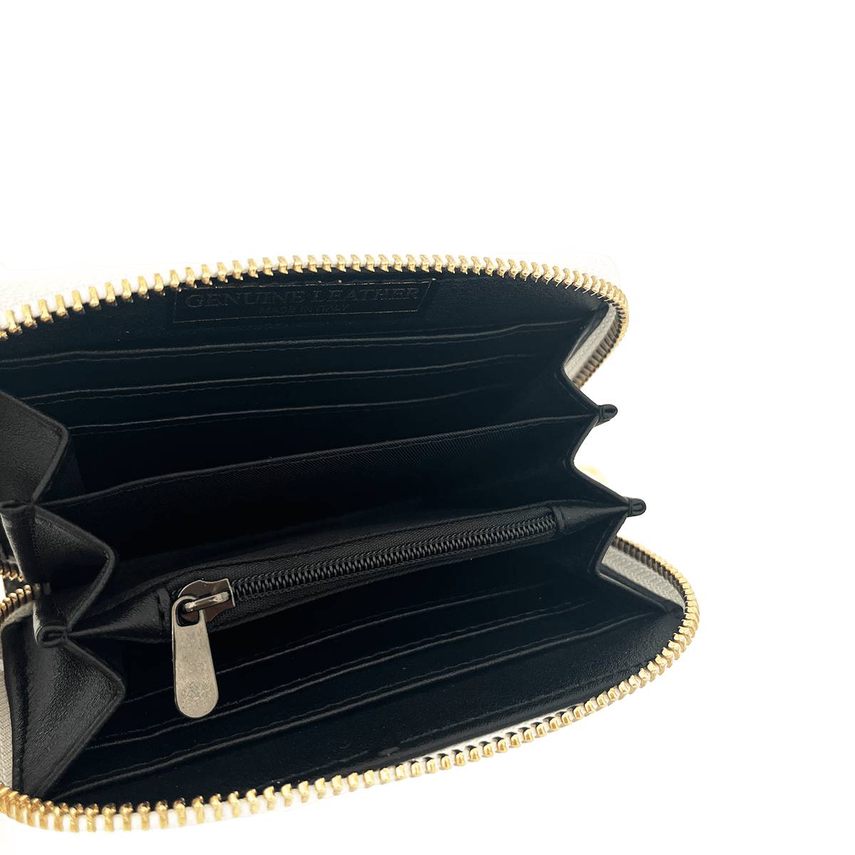 Természetes bőr pénztárca - fehér