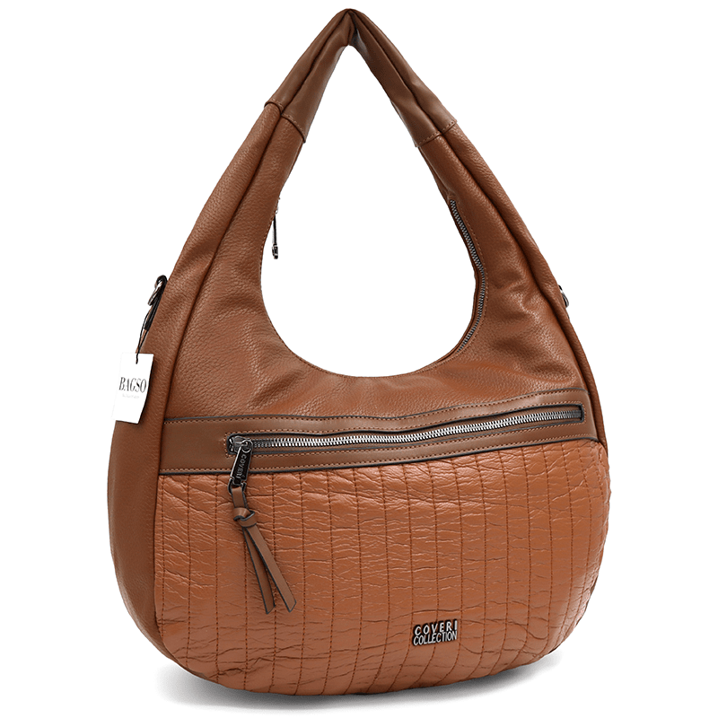 Nagy női táska, Roni típusú zsák - cserépbarna