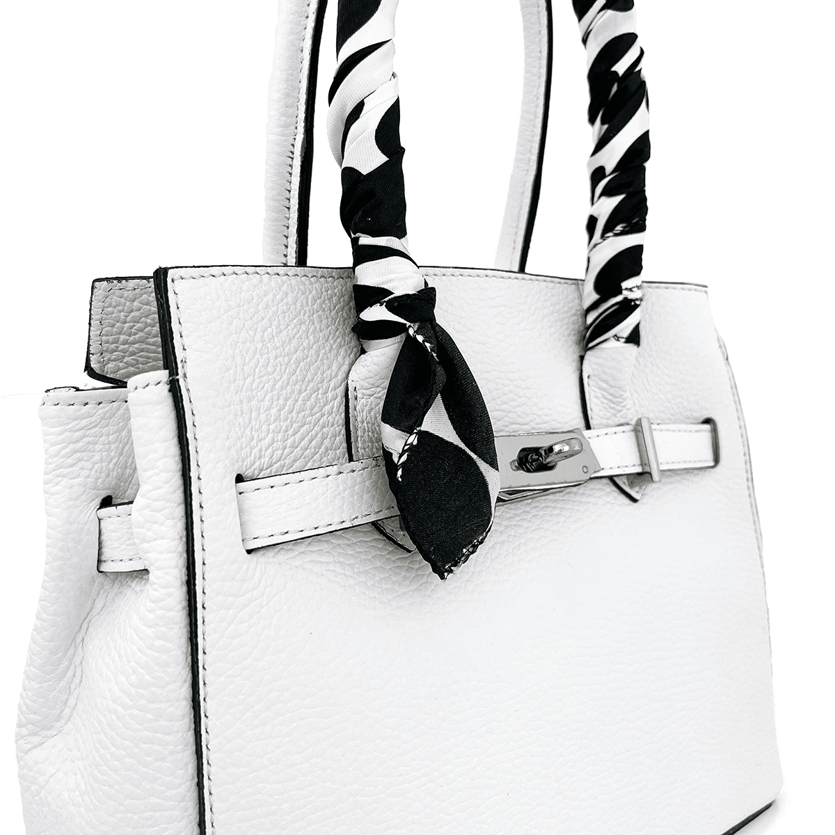 Luxus táska természetes bőrből - fehér