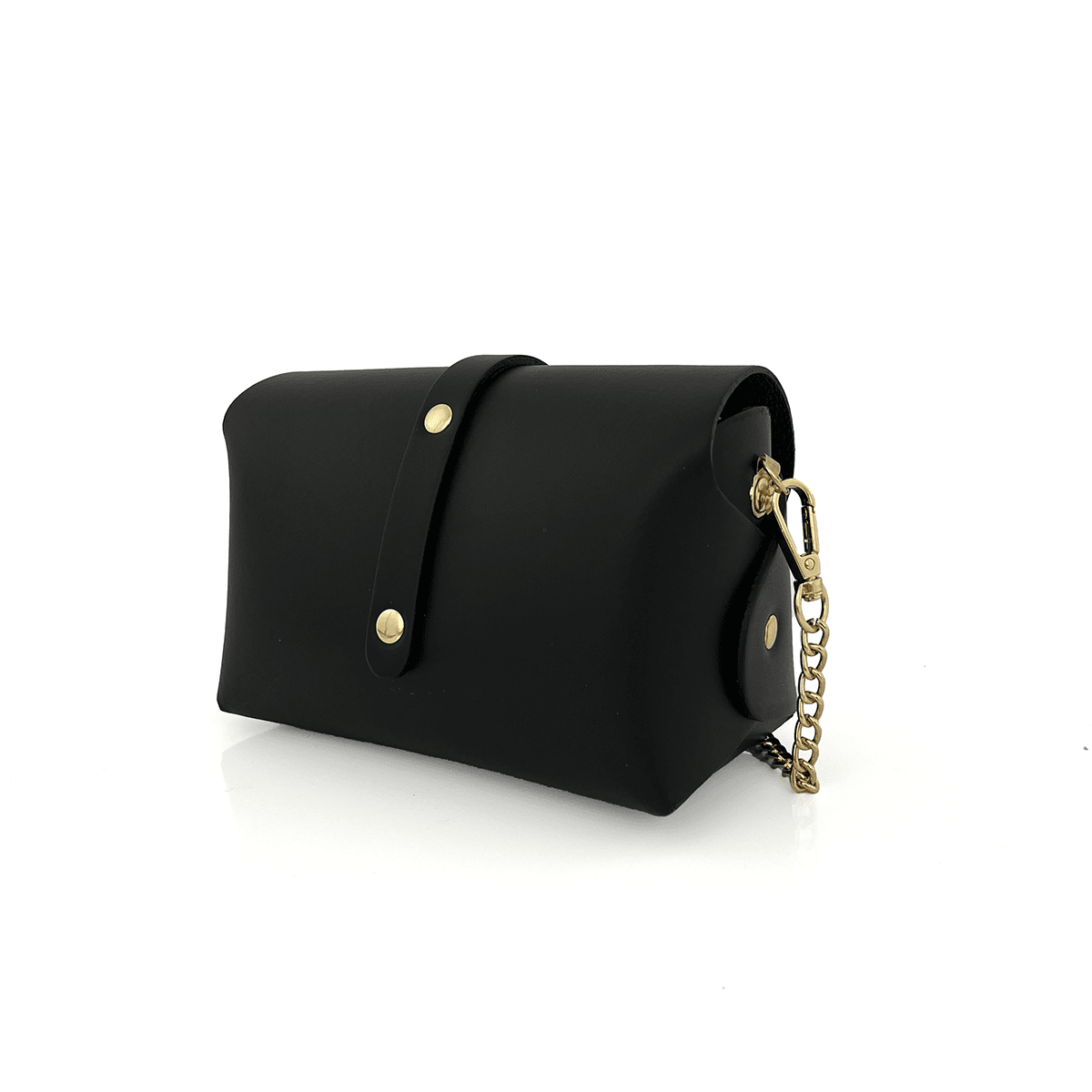 Válltáska természetes bőrből Rosana - fekete