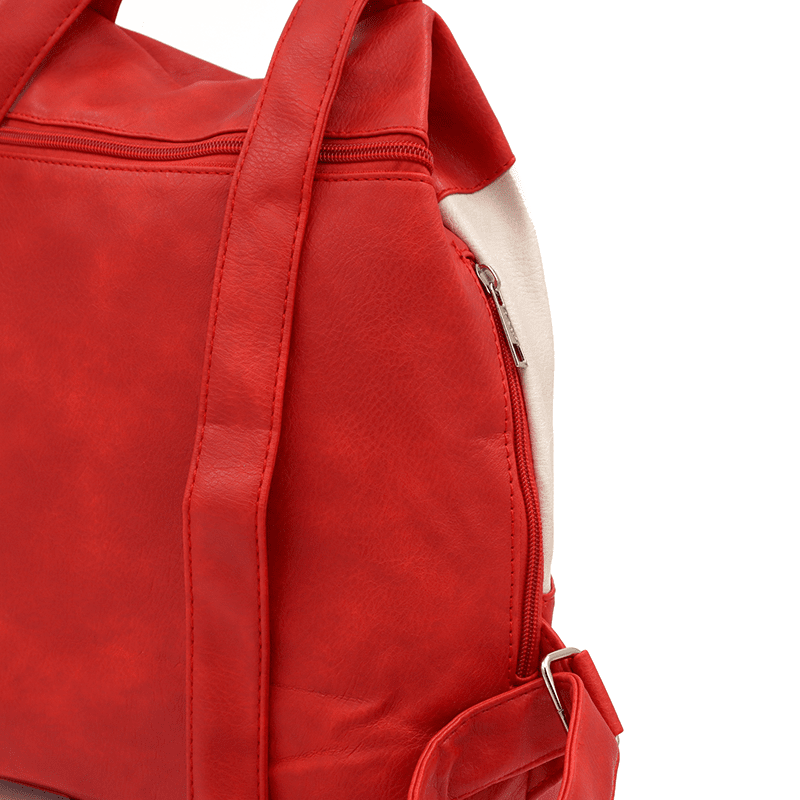 Női hátizsák titkos záródással - piros