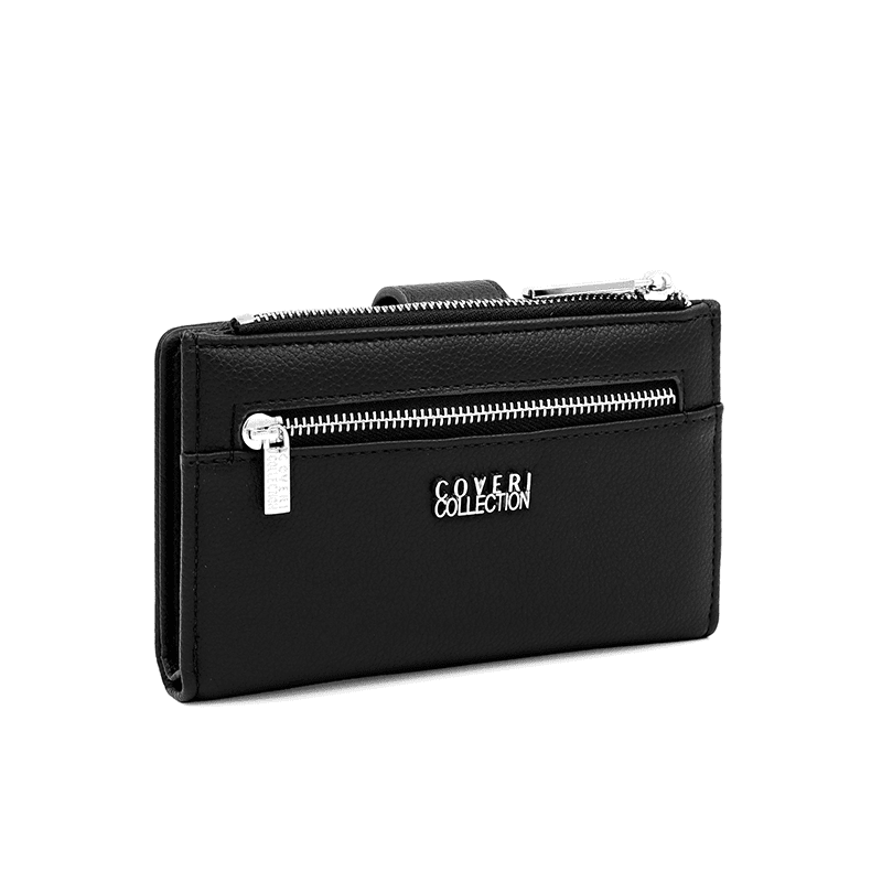 Modern női pénztárca - fekete