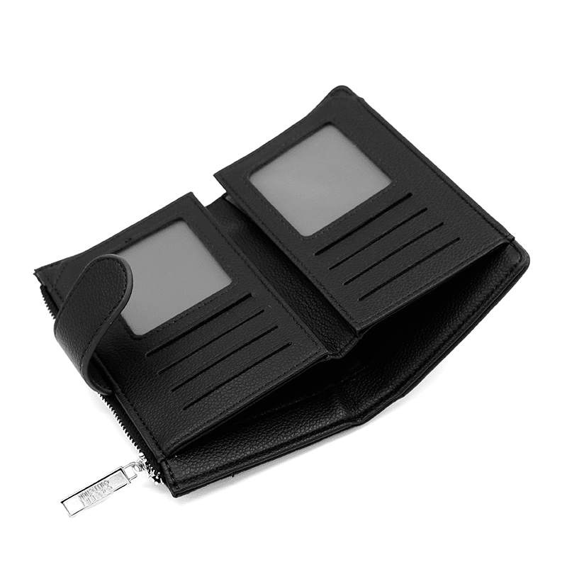 Modern női pénztárca - fekete