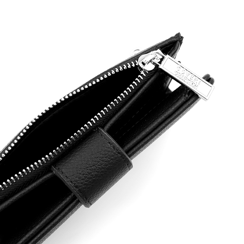 Modern női pénztárca - fekete