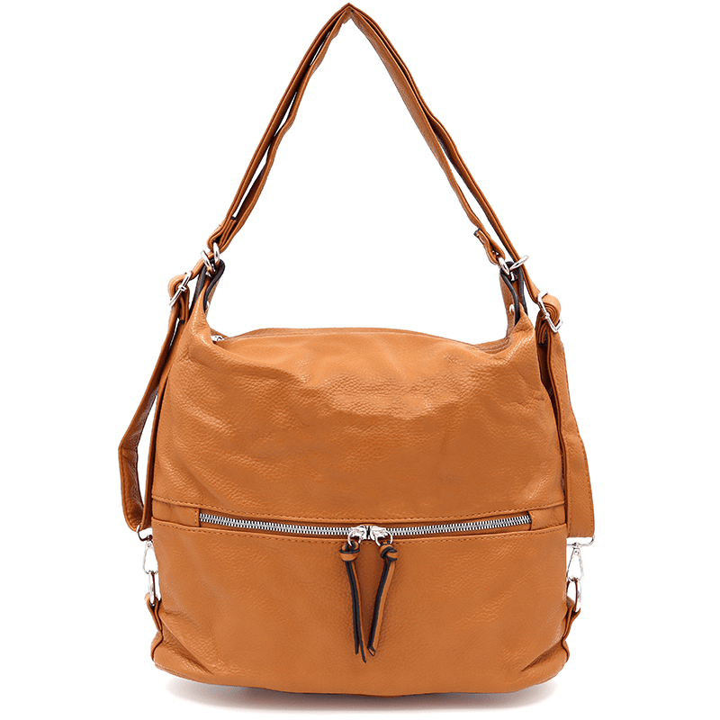 2 az 1-ben – Nagy táska és hátizsák – cseréptetős barna