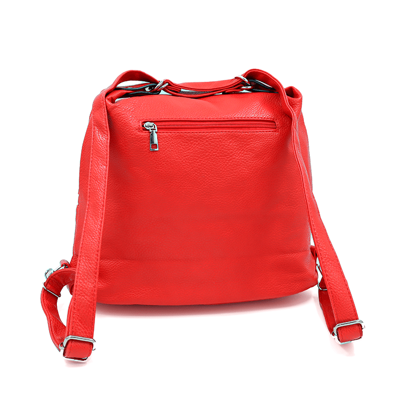 2 az 1-ben – Nagy táska és hátizsák – piros