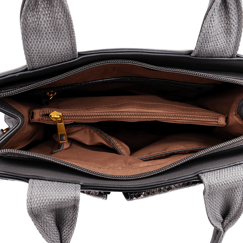 Női táska Sofi nyomtatással - szürke