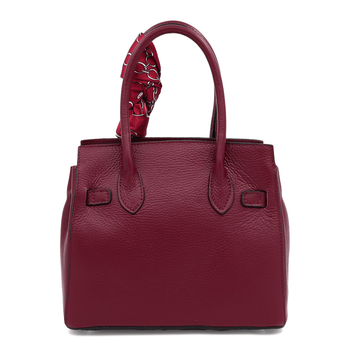 Luxus táska természetes bőrből - bordó