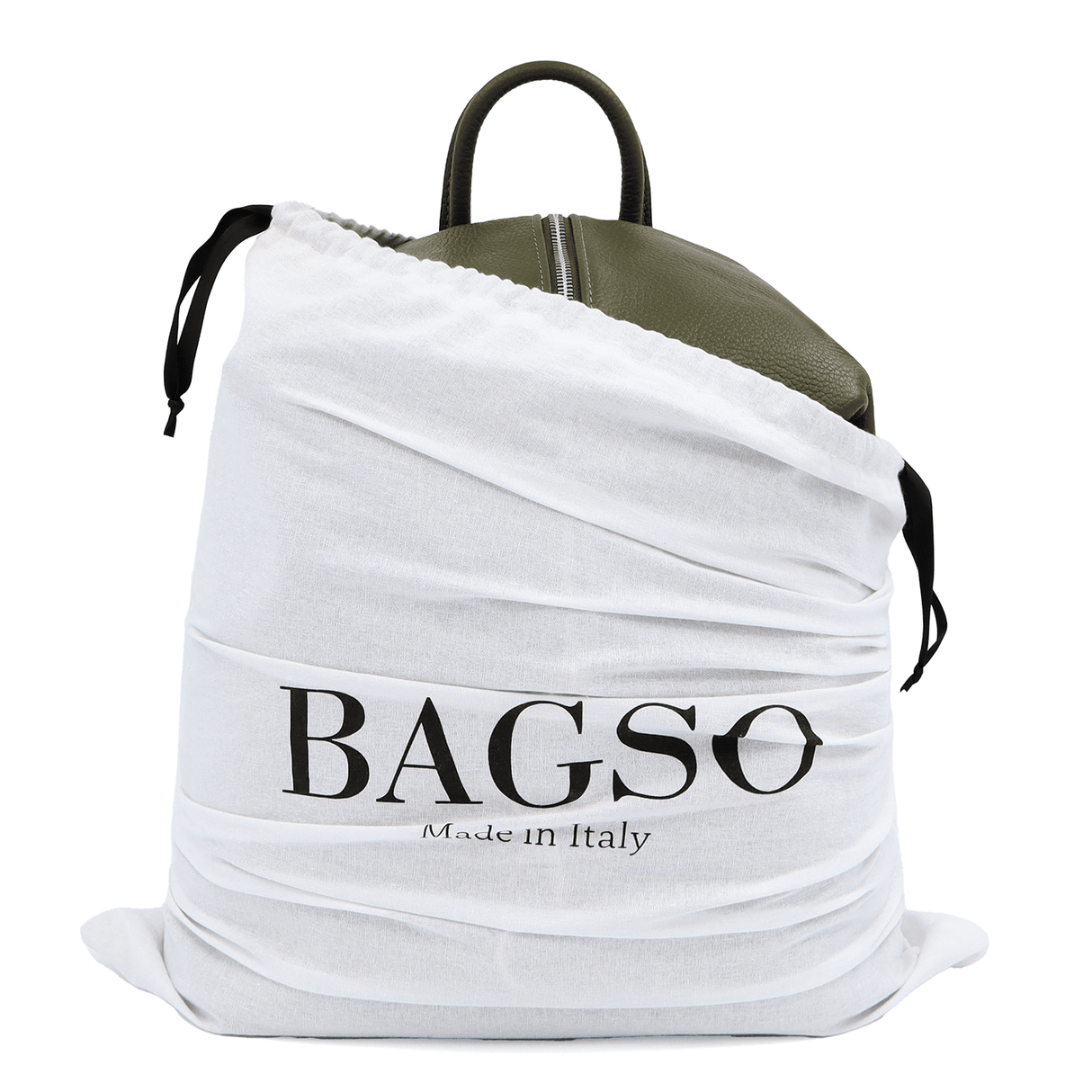 Női hátizsák természetes bőrből Evianna - sötétzöld