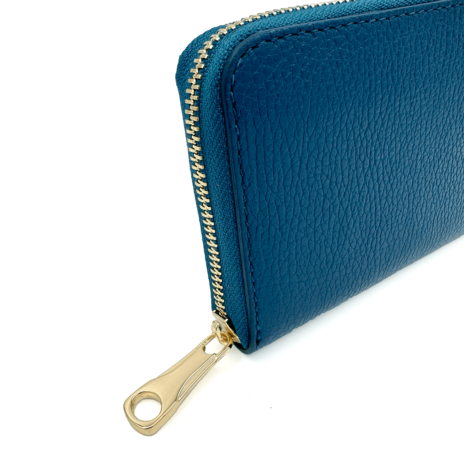 Természetes bőr pénztárca - kék