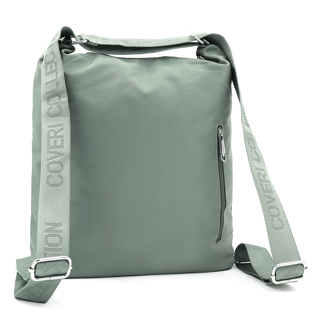 2 az 1-ben - Nagy vízálló táska és hátizsák - zöld