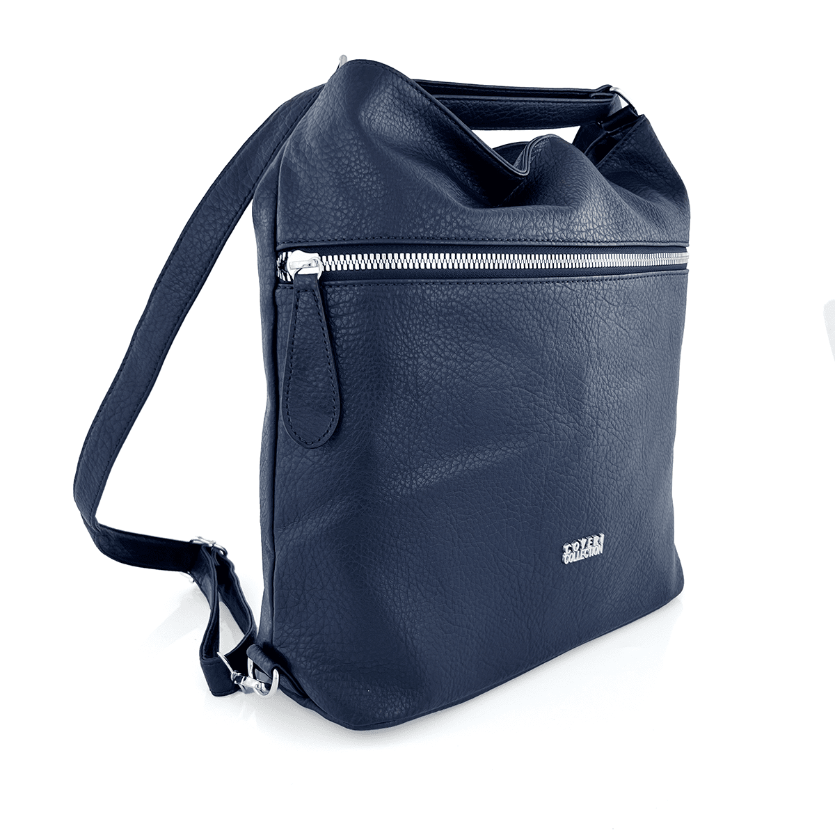 2 az 1-ben - Nagy táska és hátizsák, alkalmas mindennapi használatra - sötétkék