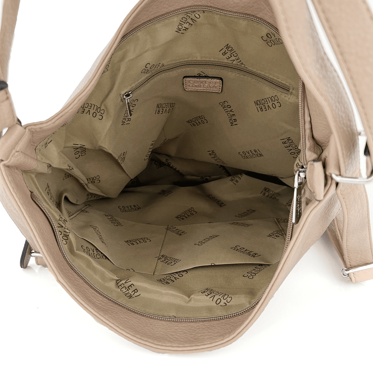 2 az 1-ben - Nagy táska és hátizsák, alkalmas mindennapi használatra - világosbarna