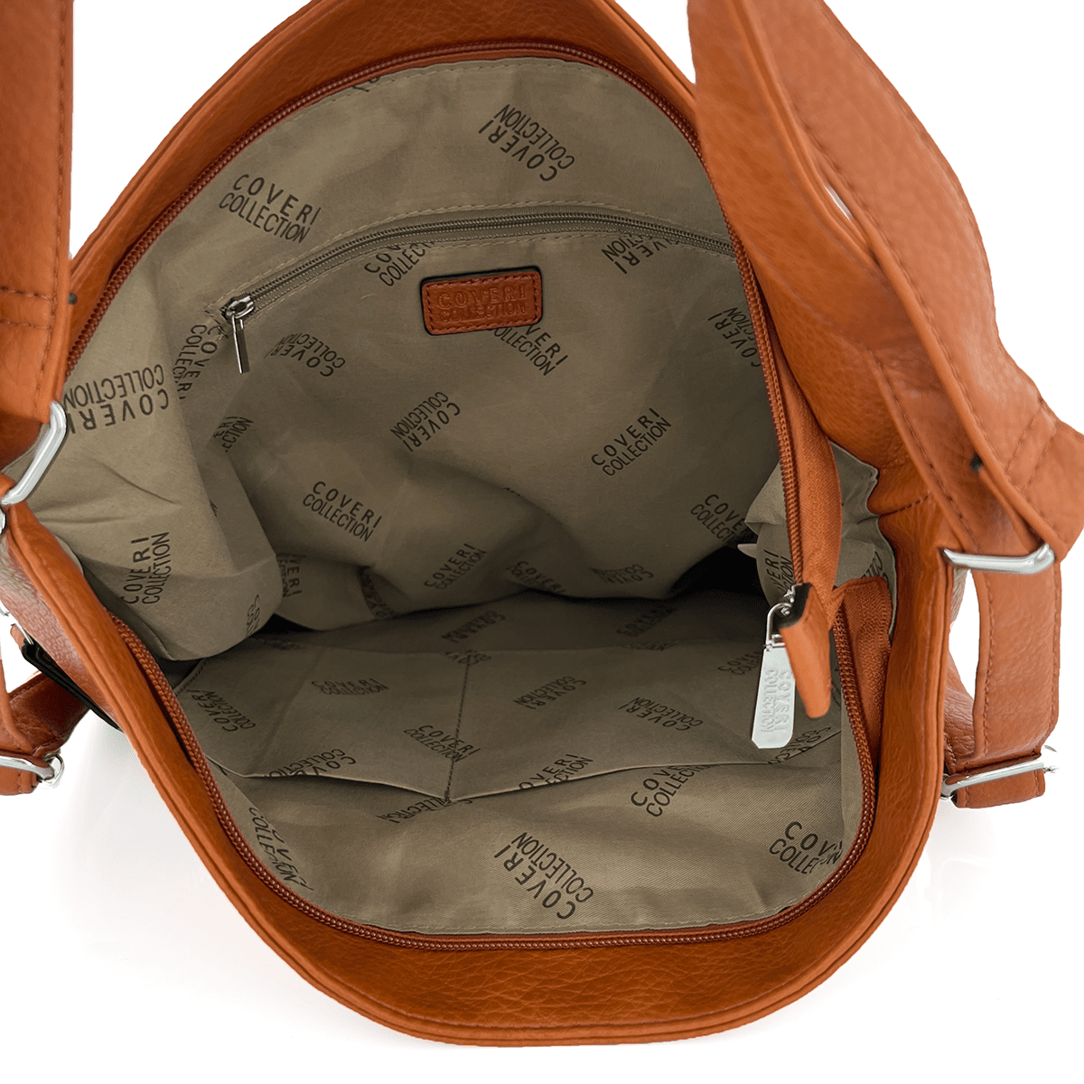 2 az 1-ben – Nagy táska és hátizsák, alkalmas mindennapi használatra – cseréptetős barna