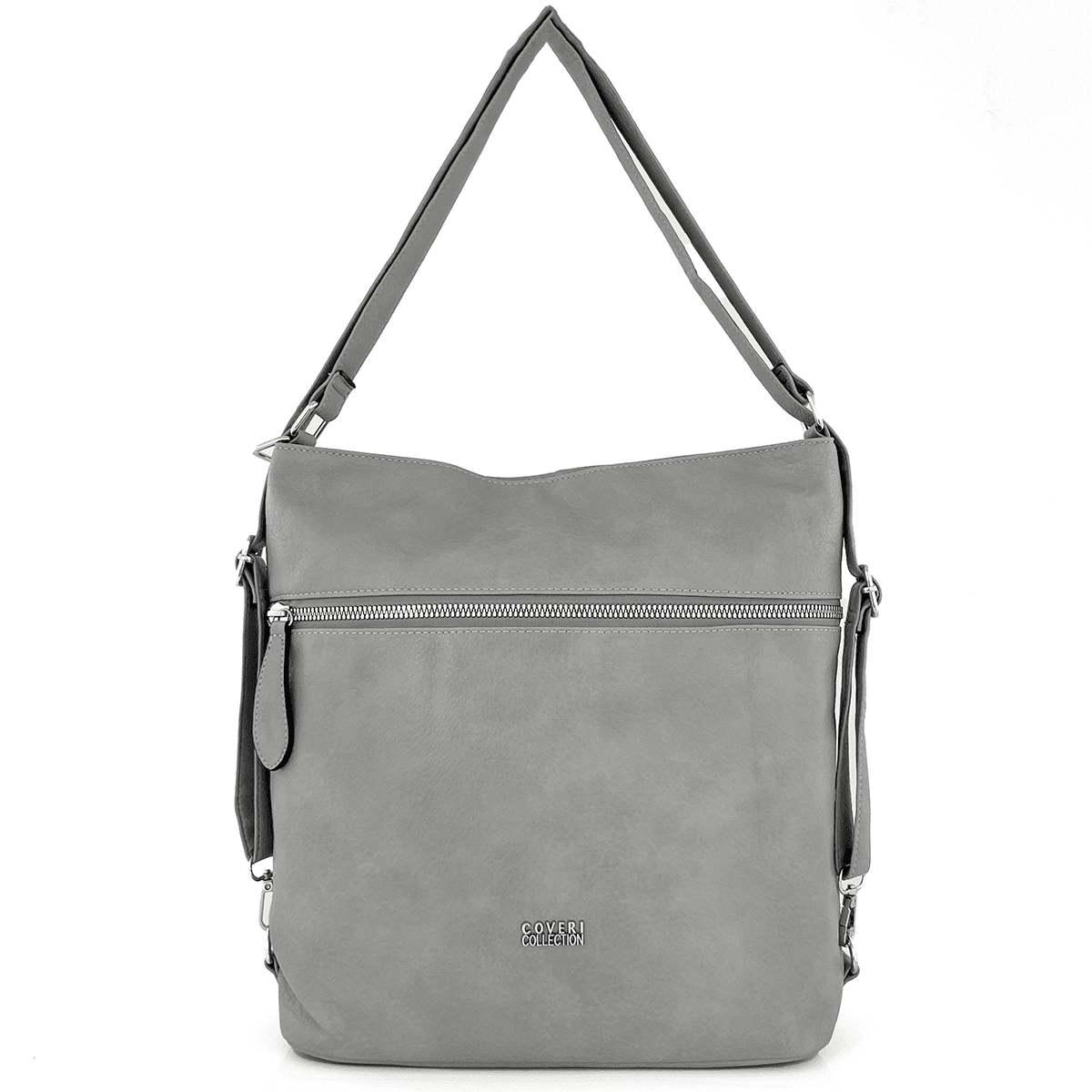 2 az 1-ben - Nagy táska és hátizsák, alkalmas mindennapi használatra - szürke