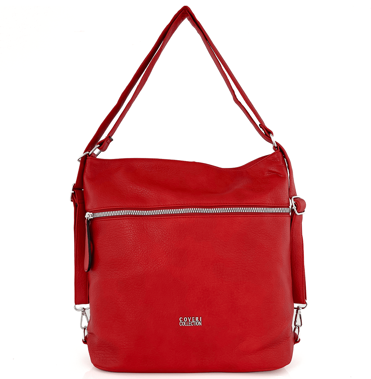 2 az 1-ben – Nagy táska és hátizsák, alkalmas mindennapi használatra – piros