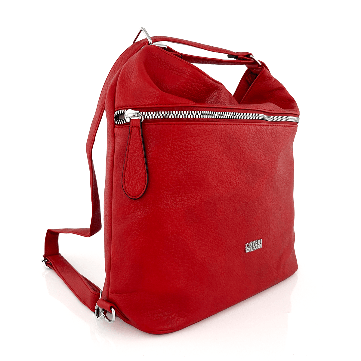 2 az 1-ben – Nagy táska és hátizsák, alkalmas mindennapi használatra – piros