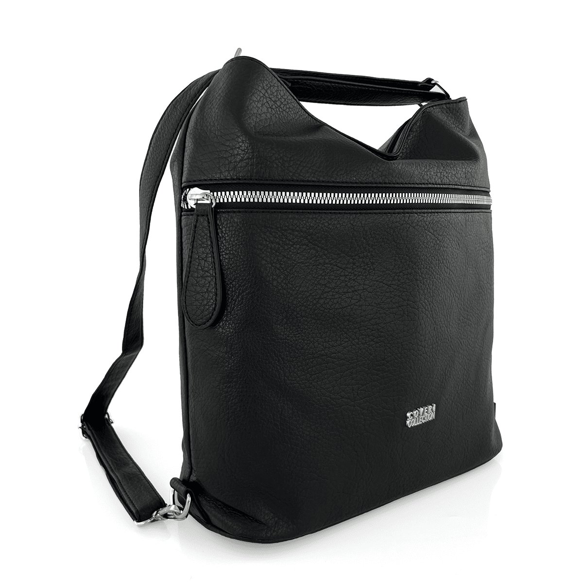 2 az 1-ben – Nagy táska és hátizsák, alkalmas mindennapi használatra – fekete