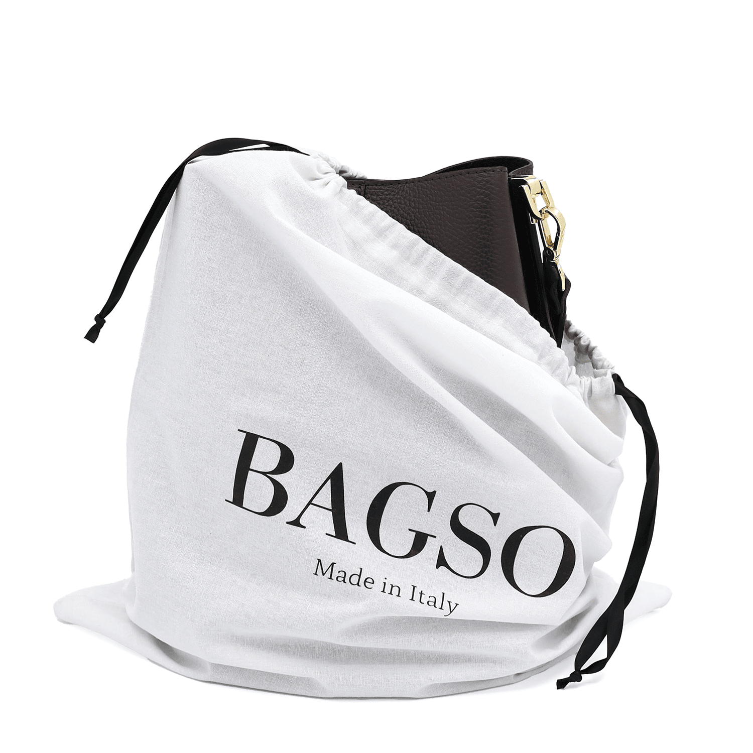 Női táska természetes bőrből, 2 fogantyúval Alba - sötétbarna